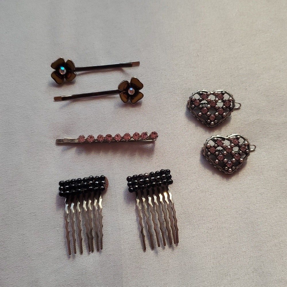 Jeweled Hair Pins And Clips
